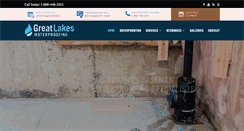Desktop Screenshot of greatlakeswaterproofing.com